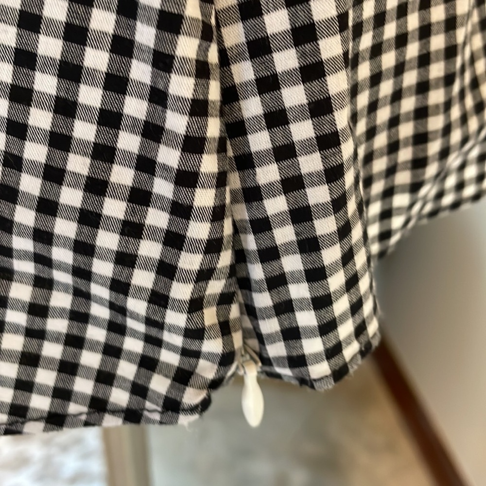 Scripted Blouse, Checkered Pattern One Off Should… - image 5